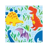 Serviettes de table Dino Friends 12,5 x 12,5 cm - 16 pcs.