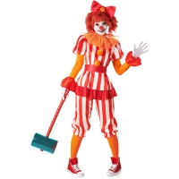 Costume de clown de cirque terrifiant pour femmes