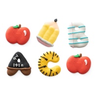 Figurines en sucre de la rentrée scolaire - Decora - 6 unités