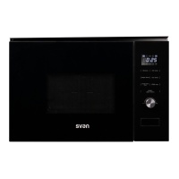 Four à micro-ondes encastrable 800 W avec grill - Svan SVMW830EN