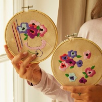 Kit de broderie en duo - Anemone Breeze - DMC