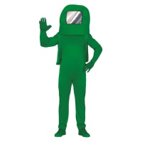 Costume d'astronaute vert pour adultes