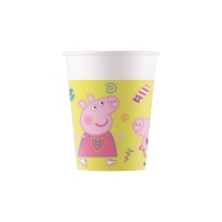 Tasses 200 ml Peppa Pig et George - 8 unités