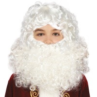 Perruque et barbe du Père Noël pour enfants