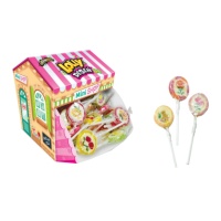 Lolly Desen fruit mix round lollipops 8 gr - single pack - 120 unités