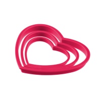 Coupeurs en forme de coeur - Amscan - 3 pcs.