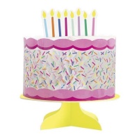 Centre de table pour gâteau d'anniversaire 20,3 cm