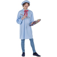 Costume de peintre bleu pour hommes