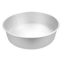 Moule rond en aluminium 35 x 35 x 7,5 cm - Decora