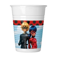 Coccinelle en action gobelets en plastique 200 ml - 8 pièces