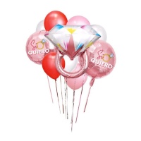 Ballons assortis pour l'enterrement de vie de jeune fille - 10 pcs.