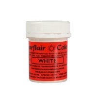 Peinture blanche brillante comestible 35 gr - Sugarflair