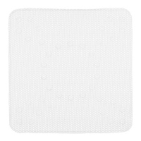 Tapis de douche antidérapant en caoutchouc gris 53 x 52,5 cm