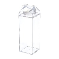 Bouteille carrée en acrylique - 1 L