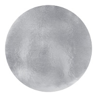 Support pour gâteau de 25 x 25 x 0,3 cm brillant - 5 unités