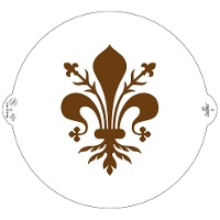 Grand pochoir Fleur de lys de 25 cm - Décorez