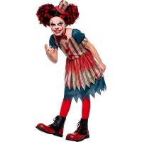 Déguisement de clown vintage pour fille