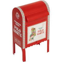 Boîte aux lettres royale pour les lettres aux lutins, 30 x 18 x 12 cm