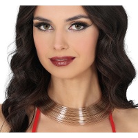 Ras-de-cou métallique doré