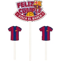 Toppers FC Barcelona «Feliz Cumple» - 3 unités
