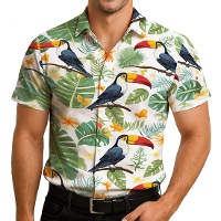 Chemise hawaïenne toucan pour adulte