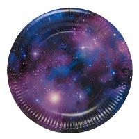 Assiettes de l'Espace de 23 cm - 8 unités