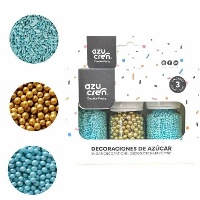 Kit de sprinkles de nouilles et perles dorées de 30 gr