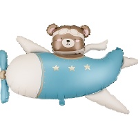 Ballon ourson aviateur 94 x 61 cm