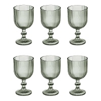 Verre de 370 ml à rayures verticales - 6 unités