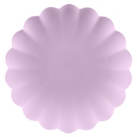 Assiettes ondulées réutilisables de 22 cm - 4 pièces
