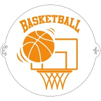 Pochoir de Basket de 25 cm - Décorez