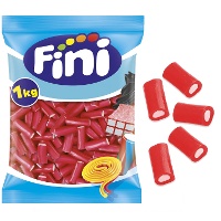 Réglisse rouge à la fraise fourrée en cubes - Fini cube fourré à la fraise - 1 kg