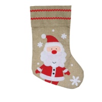 Chaussette de Noël du Père Noël 40 cm