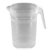 Carafe en plastique transparent de 1 L