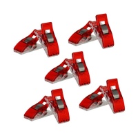 Pinces à linge 2.6 cm rouge - Trèfle - 50 pcs.