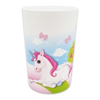 Gobelets réutilisables licorne et château 230 ml - 2 unités