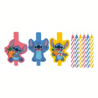 Bougies Stitch et Angel - lot de 9