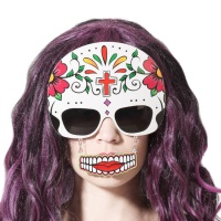 Lunettes avec masque et bouche de Catrina