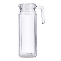 Carafe rayée de 1000 ml avec couvercle