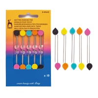 Épingles à tête en plastique pour quilting - Pony - 10 pcs.