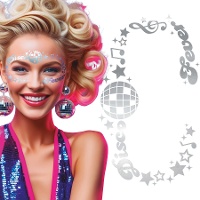 Bijoux faciaux adhésifs Disco