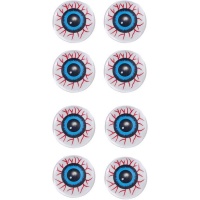 Yeux décoratifs injectés de sang - 6 pcs.