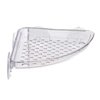 Tablette de douche d'angle avec ventouse 25,2 x 18,3 x 3 cm