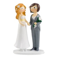 Figurine pour gâteau de mariage 21 cm