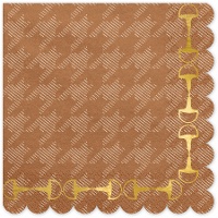 Serviettes de cheval avec étriers de 16,5 cm - 12 unités