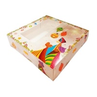 Boîte pour le gâteau des rois oriental 41 x 41 x 8 cm - Sweetkolor
