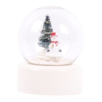 Neige musicale bonhomme de neige globe 12,5 cm