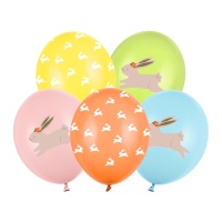 Ballons de Pâques en latex 30 cm - PartyDeco - 50 pcs.