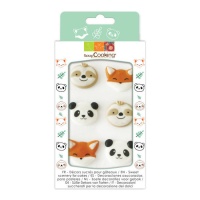 Figurines en sucre pour animaux de la forêt - Scrapcooking - 6 unités