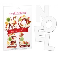 Pochoirs pour créer le mot Noel - Scrapcooking - 4 unités